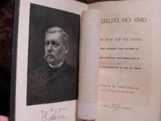 1887   McCLELLANS OWN STORY   FIRST EDITION   FINE   CIVIL WAR MEMOIR 