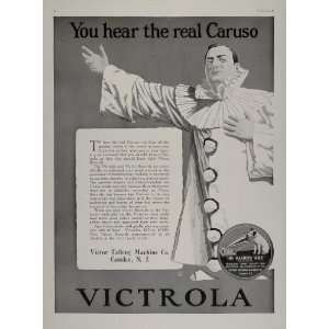   Records Caruso Canio Clown NICE   Original Print Ad