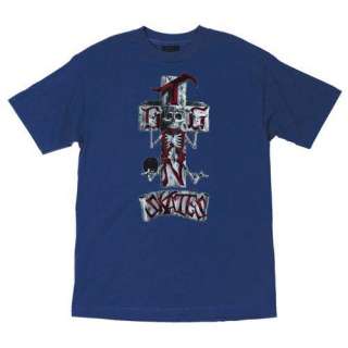 Dogtown STONEFISH Logo Skateboard T Shirt NAVY XL  