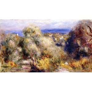  Oil Painting View of Cannet Pierre Auguste Renoir Hand 