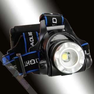 New 3 Mode Cree T6 LED 1200L Lumens Adjustable Hiking Headlamp Torch 4 