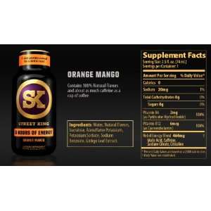  48 Pack   SK Street King   Orange Mango   2.5oz. Health 