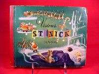 Christmas Movable Pop Up Book St. Nick In Action 1950  