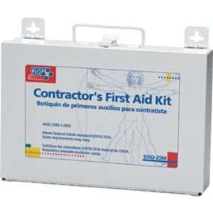   176 Piece, 25 Person Contractor Medical Kit, (Metal): Home Improvement