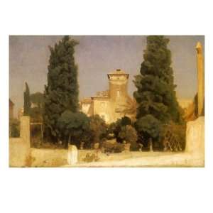  Villa Malta, Rome, Italy, 1860 Giclee Poster Print