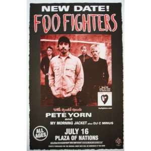 Foo Fighters Pete Yorn My Morning Jacket Gig Poster:  Home 