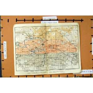   Map 1914 Germany Plan Charlottenburg Schonberg Pankow