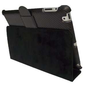  Black Carbon Hard Case Stand for Apple iPad 2: Electronics