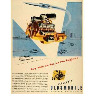   Rocket Engine Hydra Matic General Motors Car Parts   Original Print Ad
