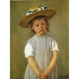   Stevenson Cassatt   24 x 32 inches   Little girl in a straw hat Home