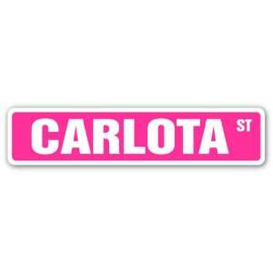  CARLOTA Street Sign name kids childrens room door bedroom 
