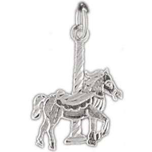   14K White Gold Charm Carousels 0.7   Gram(s) CleverSilver Jewelry