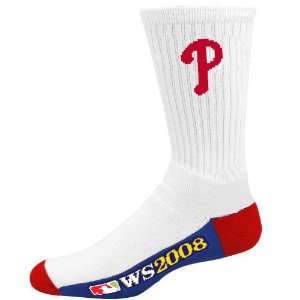   World Series Champions Mens 10 13 White Colorblock Socks: Sports