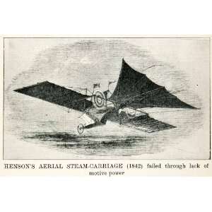 Print William Henson Aerial Steam Carriage Ariel Insufficient Power 