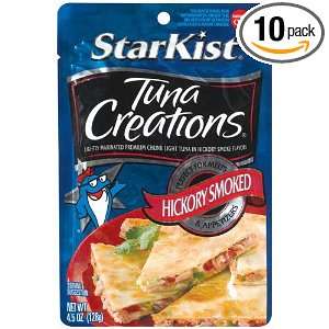 Starkist Tuna Creations, Hickory Smoked, 4.5 Ounce Pouch (Pack of 10 