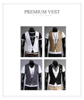 Srb Mens Basic Slim Vests NWT M L Size 4Clr (DV004) 076783016996 