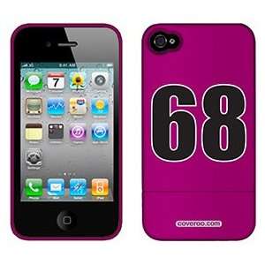  Number 68 on Verizon iPhone 4 Case by Coveroo  Players 