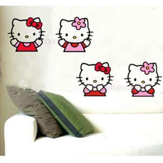 Big Hello Kitty Cute Wall Sticker Home Decor 21.5 x21 x 1pc
