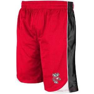  Colosseum Wisconsin Badgers Vector Basketball Shorts 