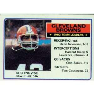  1983 Topps #244 Mike Pruitt TL   Cleveland Browns (Team 
