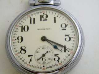 Vintage Hamilton Military Pocket Watch RARE 992B Montgomery Dial 