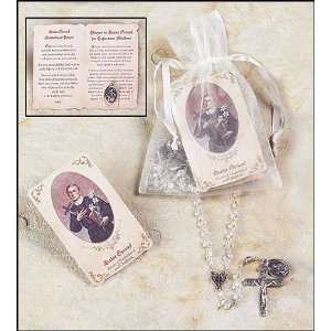 St Gerard Healing Saints Rosary Set with Holy Card and Devotional 