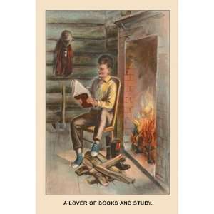 com Lover of Books and Study (Abe Lincoln)   Poster by Harriet Putnam 