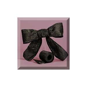   1ea   1 1/2 X 25yd Black Bella Paper Ribbon