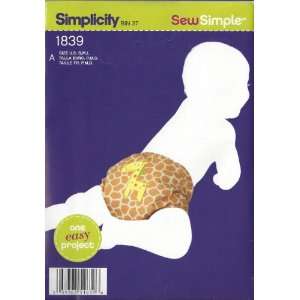  Simplicity 1839 SewSimple Babies Diaper Cover Sewing 