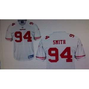  JUSTIN SMITH JERSEY WHITE S.F. 49ers AUTHENTIC sz 48 