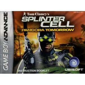 Tom Clancys Splinter Cell   Pandora Tomorrow GBA Instruction Booklet 
