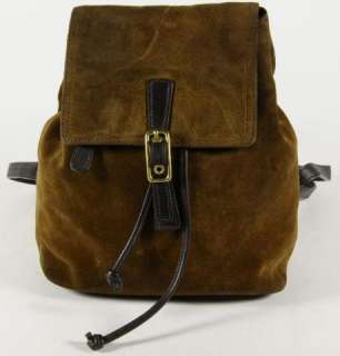   Leather Drawstring Backpack Carry All Bag Handbag Purse 9878  