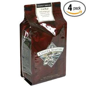   Gourmet Coffee, Caf? Blend, Ground, 12 Ounce Valve Bag, (Pack of 4