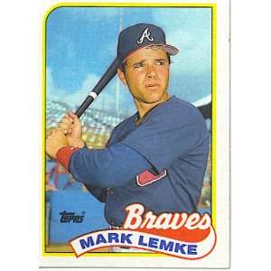  1989 Topps #327 Mark Lemke [Misc.]