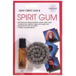  Spirit Gum w/Grey Crepe Hair (1 per package) Toys & Games