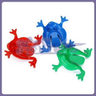 Cute Plastic Jumping Frog Play Toy Kids Fun Party Game  