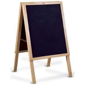  Chalkboard Easel Menu Board   Wood Frame   Blank   25H x 