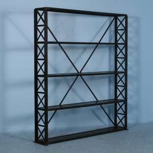   Black Industrial Metal Bookcase Decor Perfect for modern space  