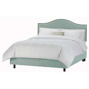  Skyline Furniture Nail Button Arc Bed in Premier Sky 