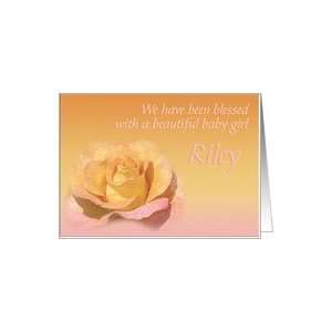  Rileys Exquisite Birth Announcement Card: Health 