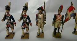 CBG Mignot Vintage Lead Toy Soldiers 13 Pieces Made In France  