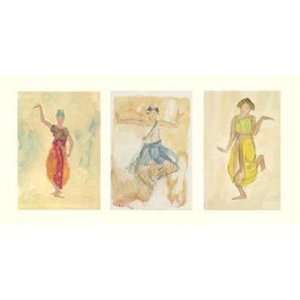   Dancers   Poster by Auguste Rodin (39.25x19.75): Home & Kitchen
