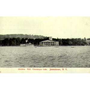  1909 Sheldon Hall, Chautauqua Lake, JAMESTOWN NY PREMIUM 