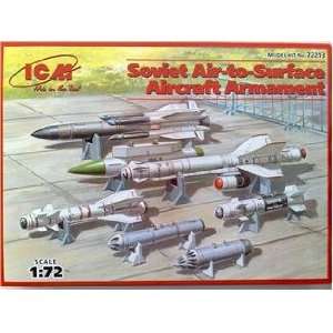  ICM 1/72 Soviet Air to Air Aircraft Armament Set Kit Toys 