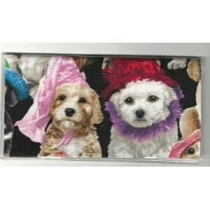  Checkbook Cover Puppy Dogs in Cute Crazy Hats: Everything 