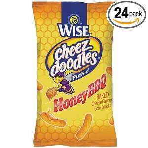Wise Honey BBQ Puffed Cheez Doodles, 2.375 Oz Bags (Pack of 24)