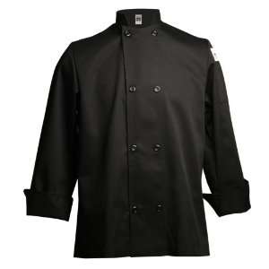  Chef Revival 2x large Black 7.5 Oz. Poly cotton Jacket 