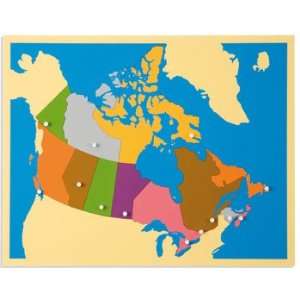  Puzzle map Canada framed 