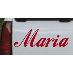  Red 18in X 6in    Maria Car Window Wall Laptop Decal 