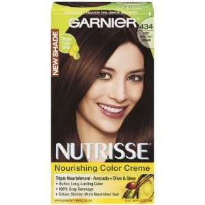   Garnier Nutrisse Permanent Haircolor, 434 Deep Chestnut Brown Beauty